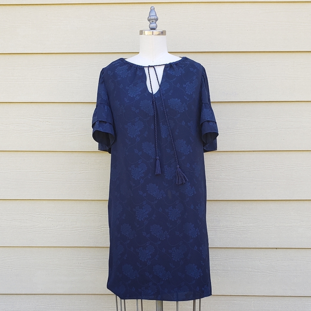 NEW Chelsea & Violet Navy Maze Tassle Dress